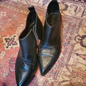 Everlane Boss Bootie Black Tumbled Leather